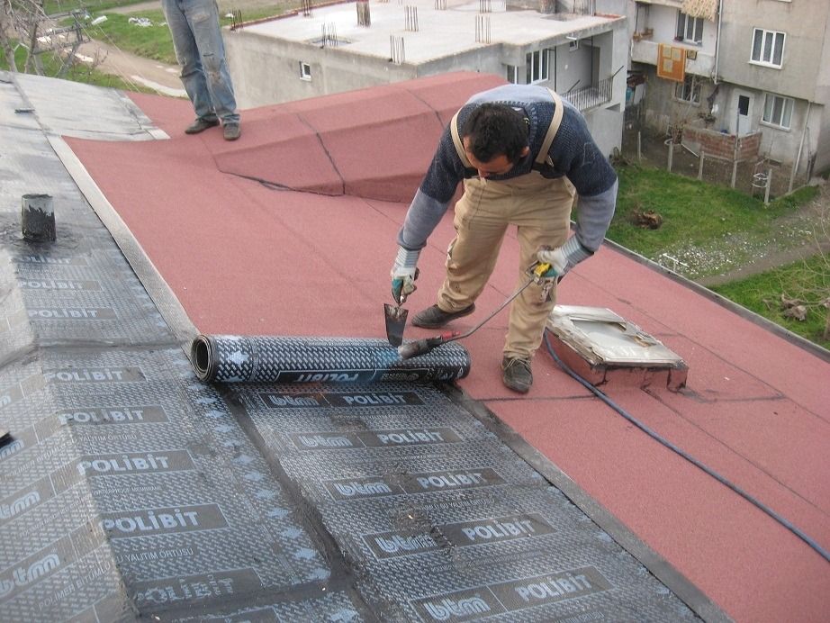 Limontepe EPDM Kauçuk Çatı – düz çatıda arduvazlı bitümlü membran serimi